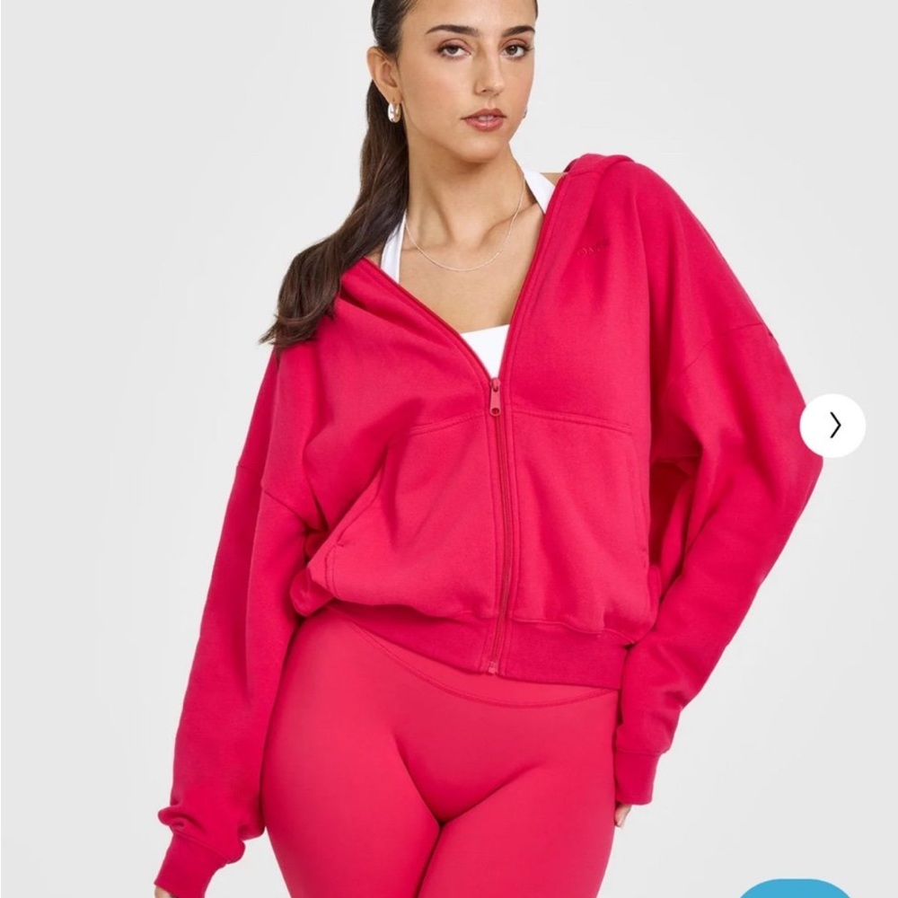 Oner active berry bloom zip hoodie
